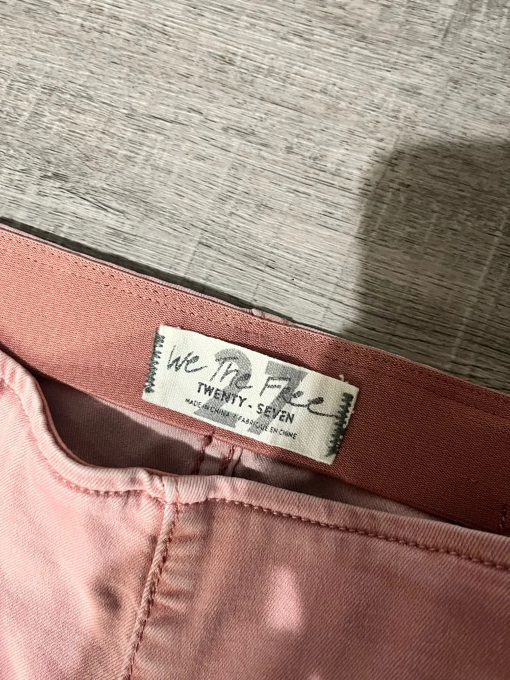 FREE PEOPLE Penny Pull-On Flare Jeans in  Clay Roses